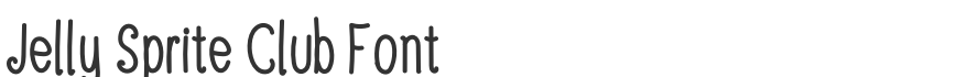 Jelly Sprite Club Font