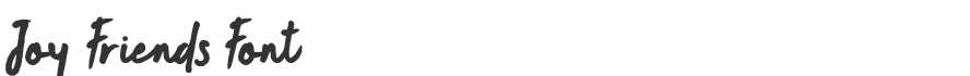 Joy Friends Font