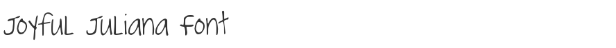 Joyful Juliana Font