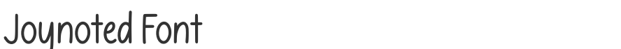 Joynoted Font