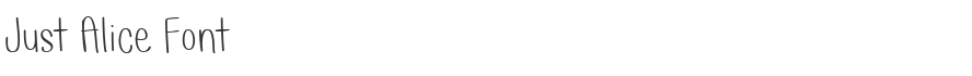Just Alice Font