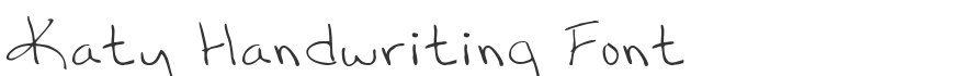Katy Handwriting Font