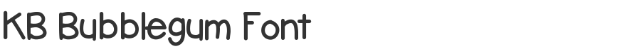 KB Bubblegum Font