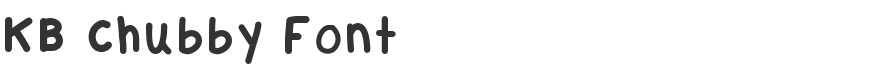 KB Chubby Font