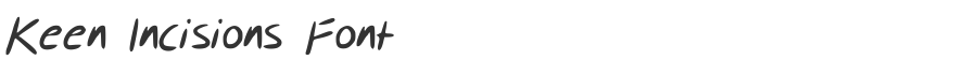 Keen Incisions Font