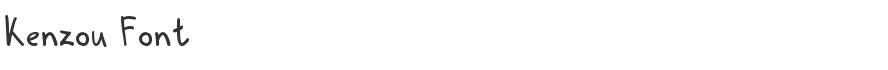 Kenzou Font