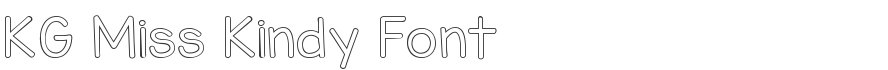 KG Miss Kindy Font