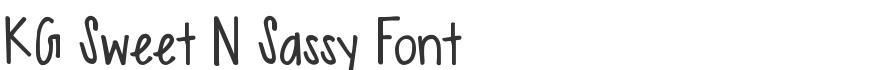KG Sweet N Sassy Font