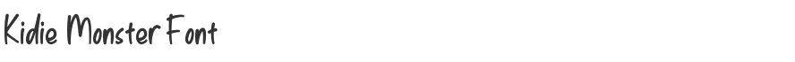 Kidie Monster Font