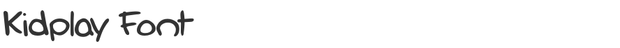 Kidplay Font