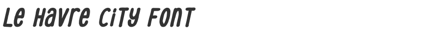 Le Havre City Font