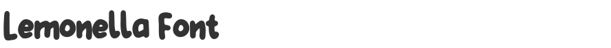 Lemonella Font