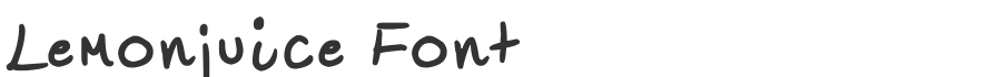 Lemonjuice Font