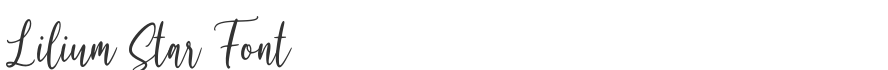 Lilium Star Font