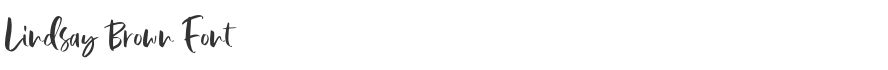 Lindsay Brown Font