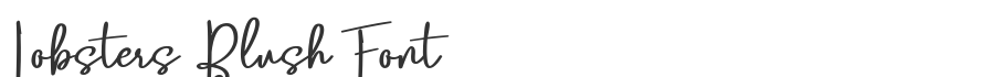 Lobsters Blush Font