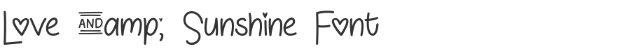 Love & Sunshine Font