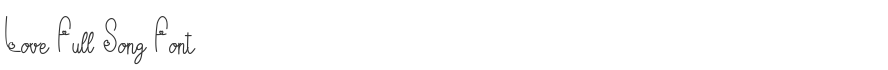 Love Full Song Font