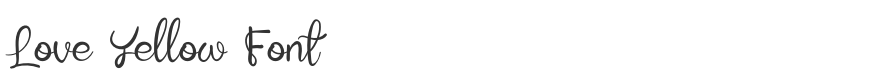 Love Yellow Font