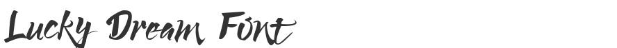 Lucky Dream Font