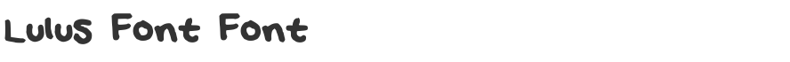 Lulus Font Font