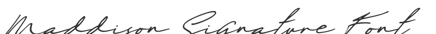 Maddison Signature Font