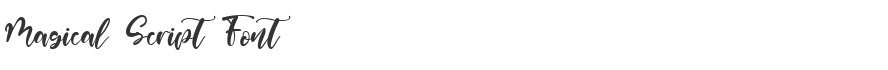 Magical Script Font