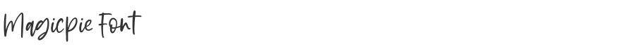 Magicpie Font