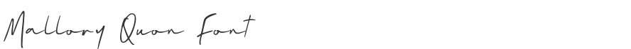 Mallory Quon Font