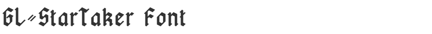 GL-StarTaker Font