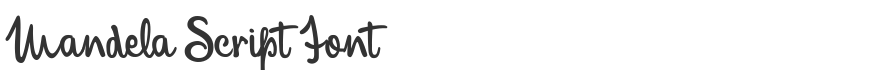 Mandela Script Font