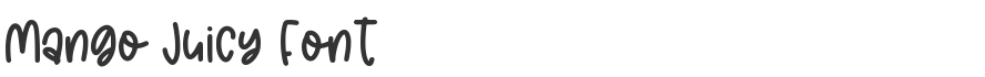 Mango Juicy Font