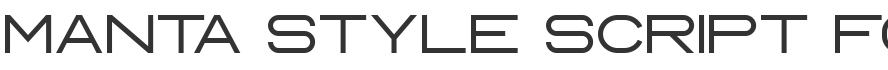 Manta Style Script Font
