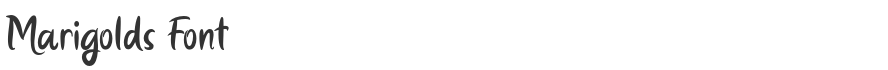 Marigolds Font