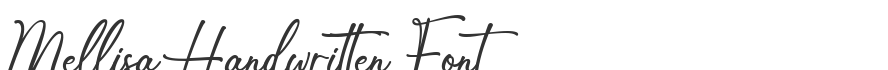 Mellisa Handwritten Font