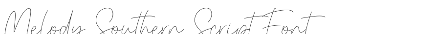 Melody Southern Script Font
