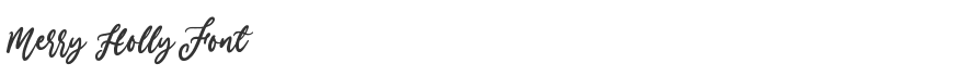Merry Holly Font