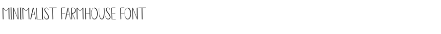 Minimalist Farmhouse Font