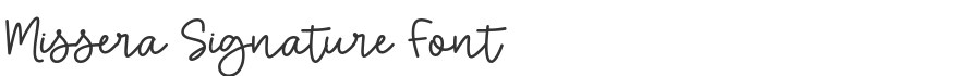 Missera Signature Font
