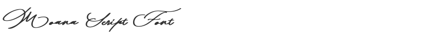Moana Script Font