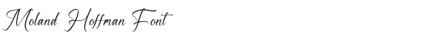 Moland Hoffman Font