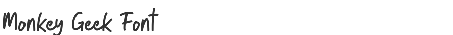 Monkey Geek Font
