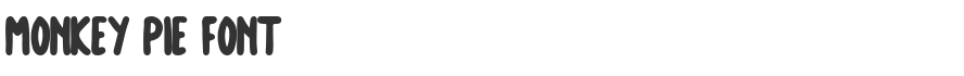 Monkey Pie Font