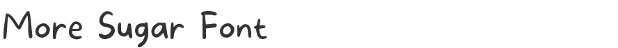 More Sugar Font
