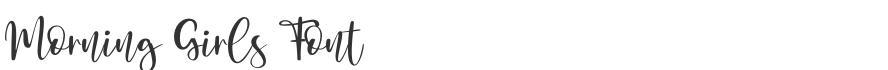 Morning Girls Font