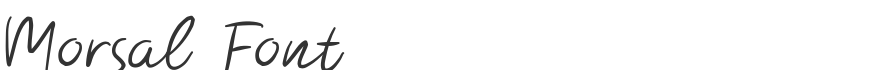 Morsal Font