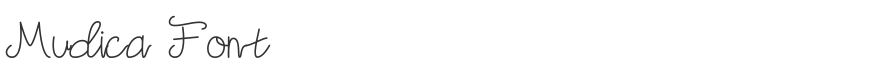 Mudica Font