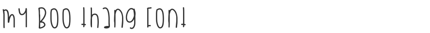 My Boo Thang Font