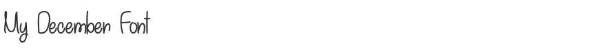 My December Font