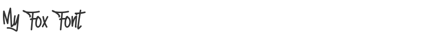 My Fox Font